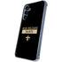 NFL New Orleans Saints Black Performance Series Galaxy A35 5G Clear Case